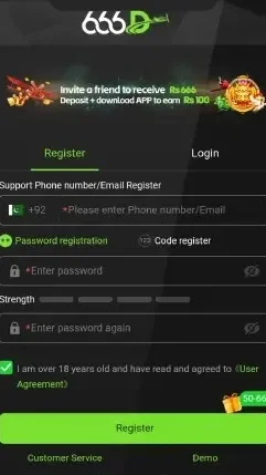 666D Game Register and Login