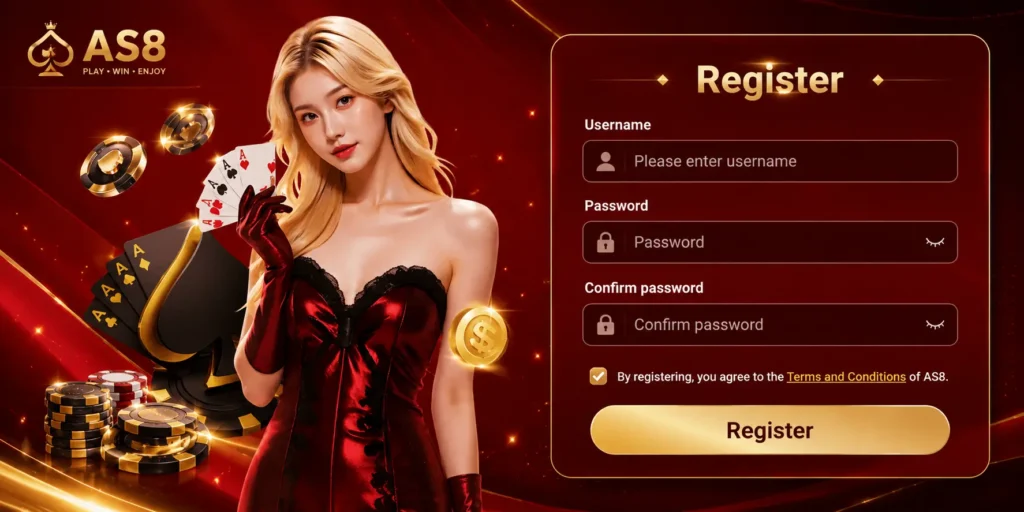 AS8 Game Register and Login