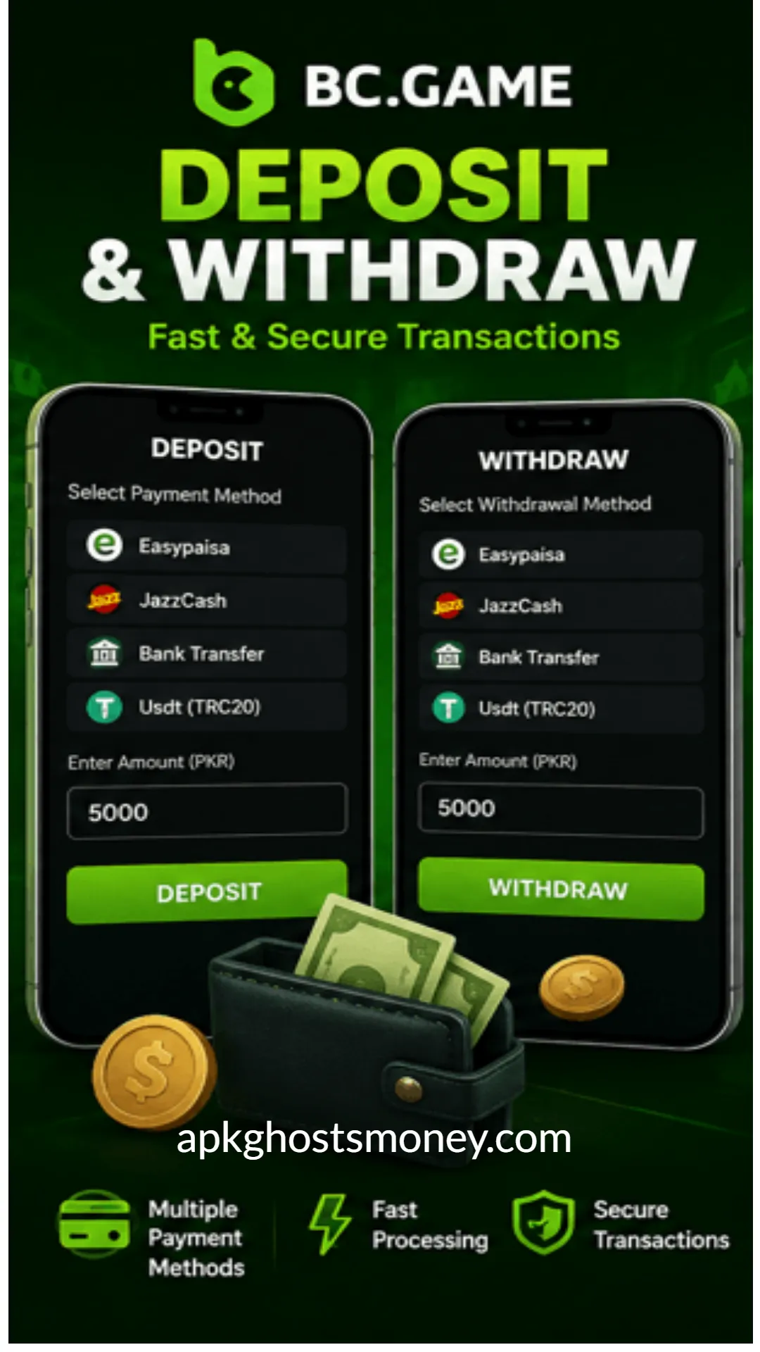 BC Game Login Withdraw and Deposit