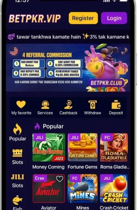 BETPKR Game Register And Login