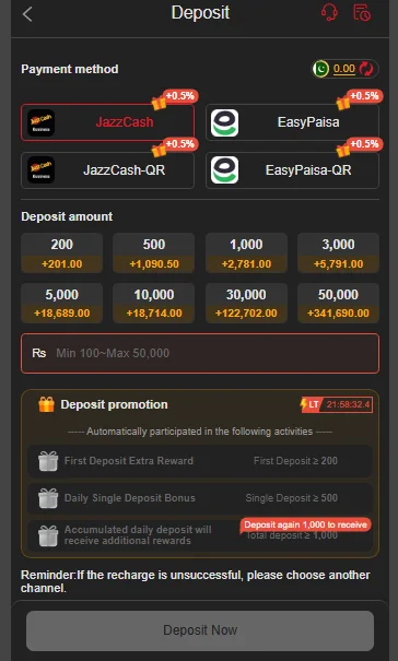 E98 Drone Game Deposits