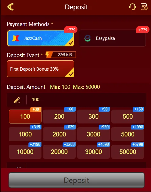JC92 Game Deposit and Withdraw
