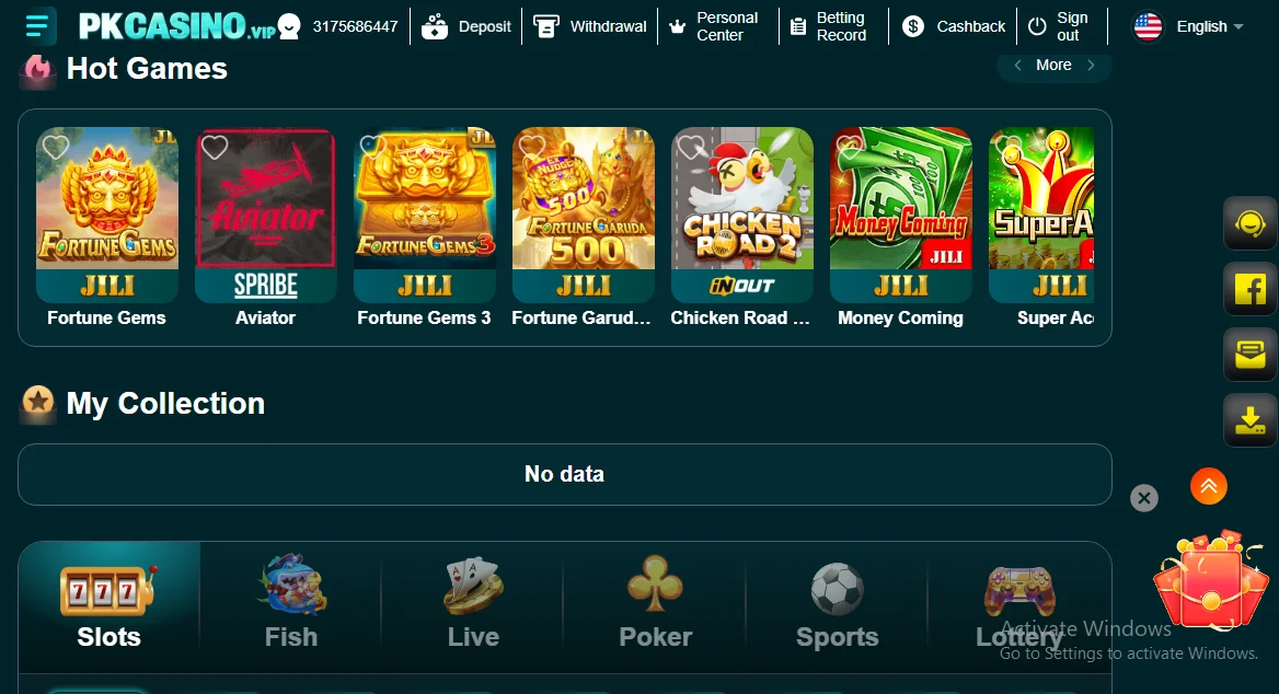 PKCASINO Game Download