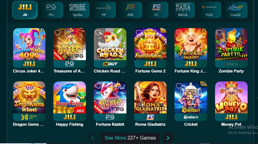 PKCASINO Game Popular Games