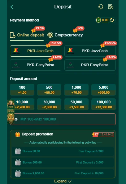 666EP Casino Game Deposit Method