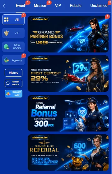 SLOTSTAKE BET Game Promotions
